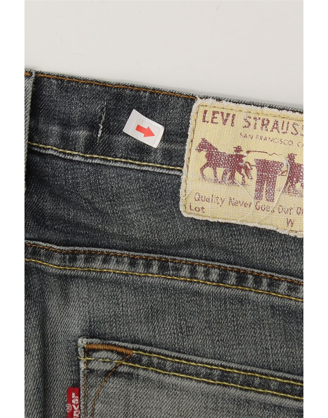 Levi's Mens 504 Straight Jeans W30 L31 Navy Blue
