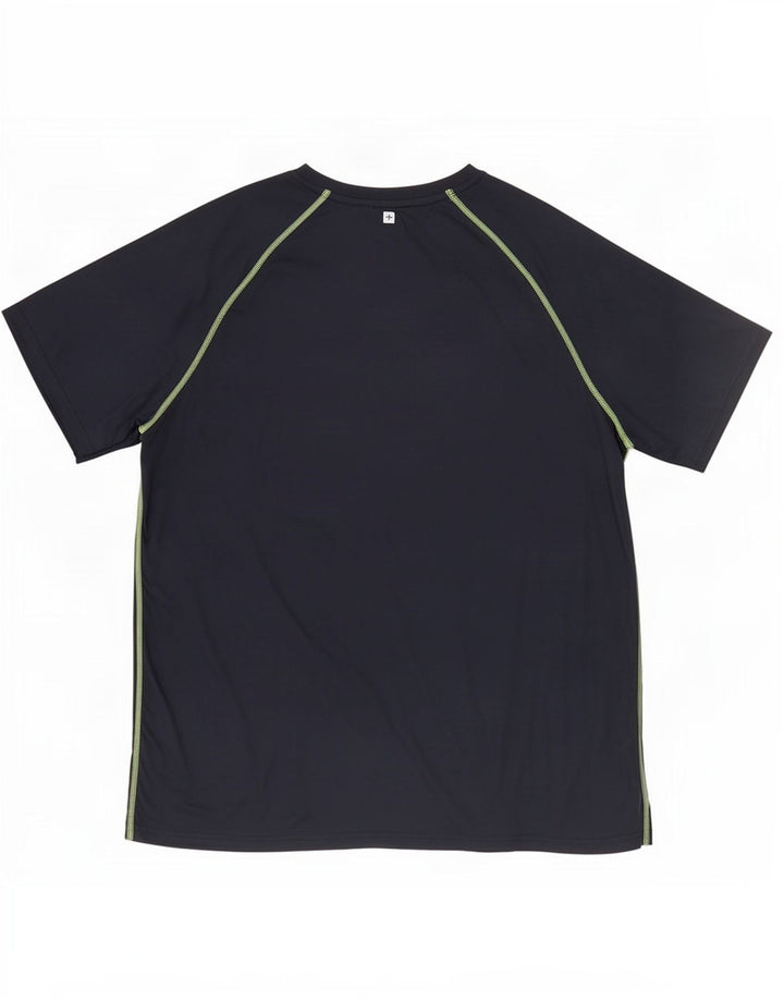 Mountain Warehouse Mens T-Shirt Top XL Navy Blue Polyester