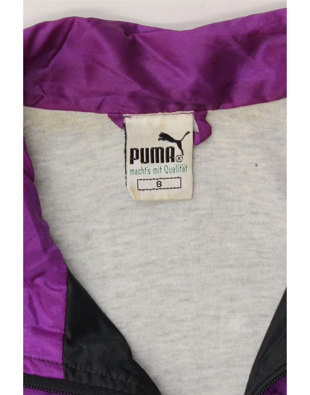 Puma Mens Oversized Tracksuit Top Jacket Medium Black Colourblock Polyamide