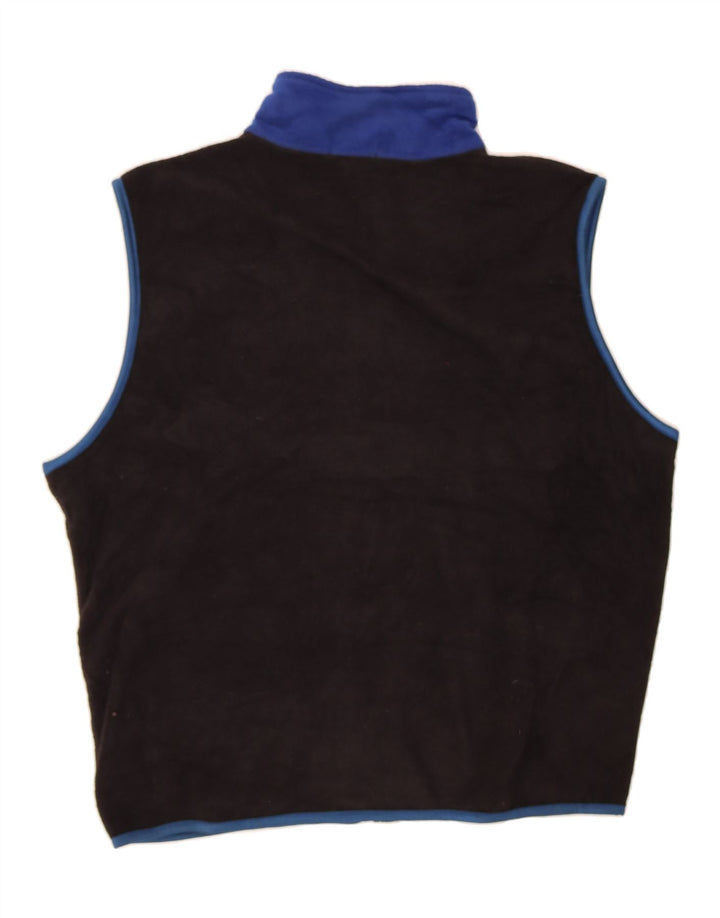 IZOD Mens Fleece Gilet UK 40 Large Black Polyester Vintage Izod and Second-Hand Izod from Messina Hembry 