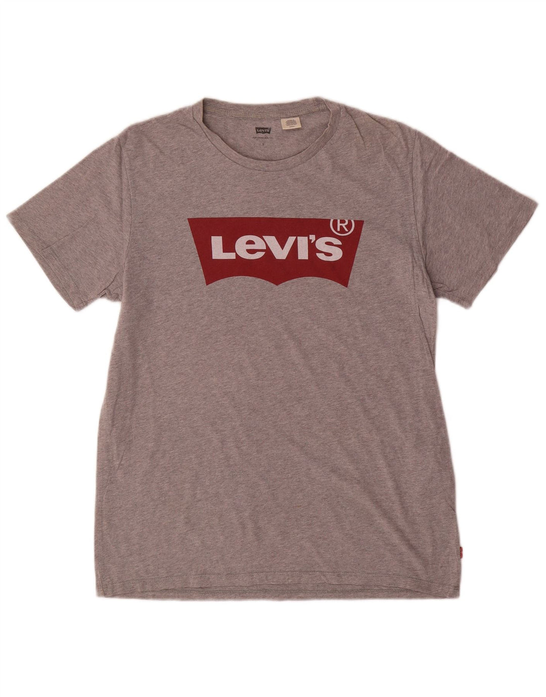 Levi's Mens Graphic T-Shirt Top Small Grey Cotton