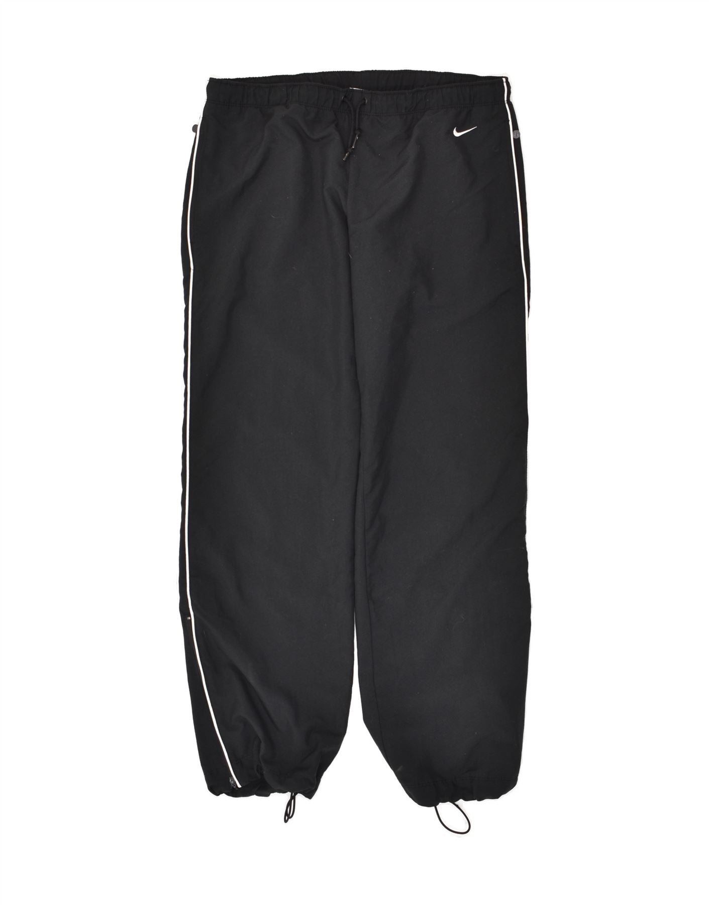 NIKE Girls Tracksuit Trousers Joggers 10-11 Years Medium Black