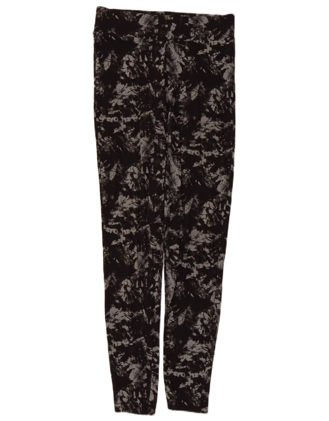 Marks & Spencer Womens Leggings UK 8 Small Grey Tie Dye Viscose