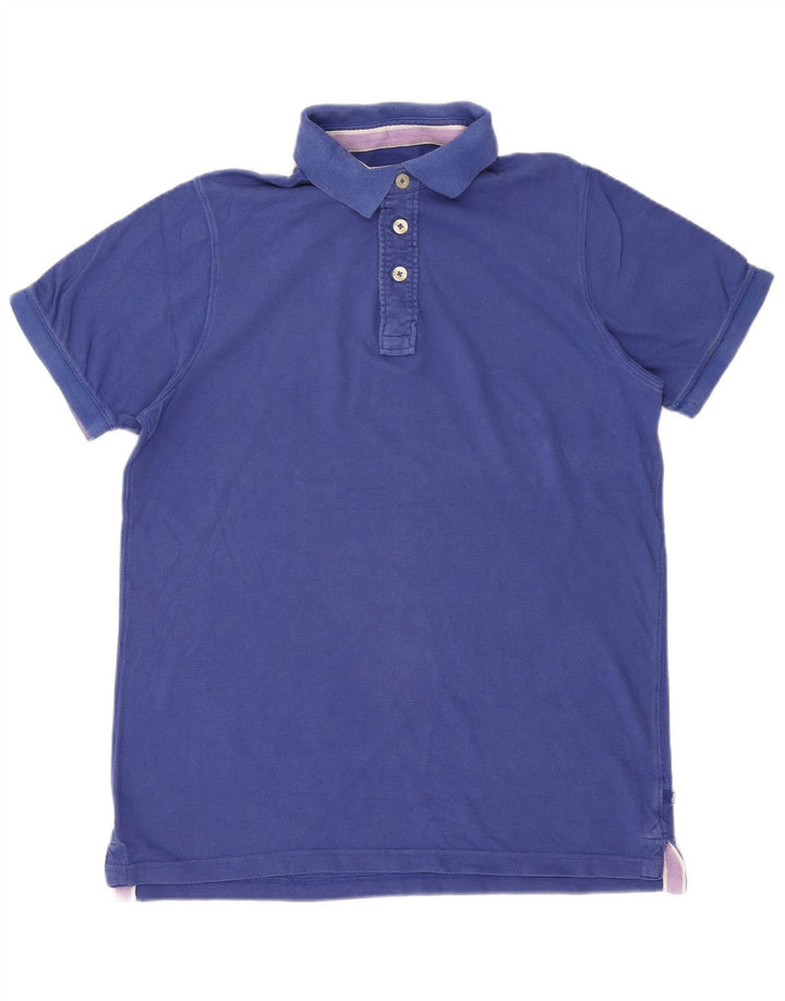 Boden Mens Polo Shirt Medium Blue Cotton