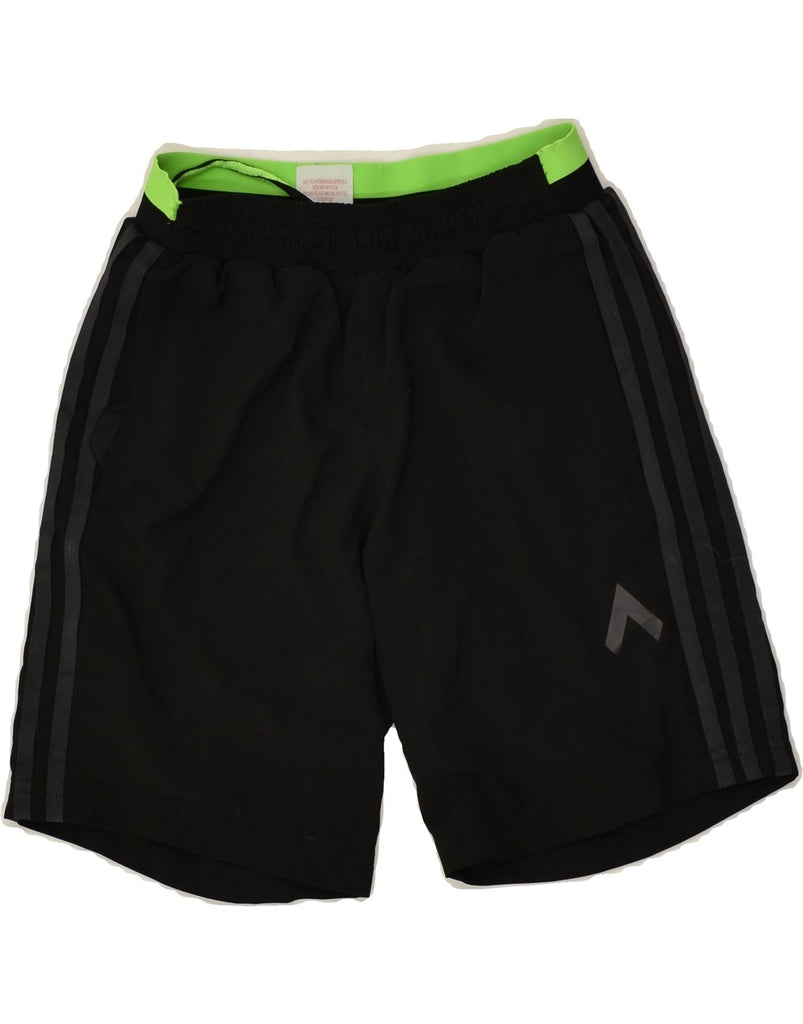 ADIDAS Boys Sport Shorts 9-10 Years Black Polyester | Vintage Adidas | Thrift | Second-Hand Adidas | Used Clothing | Messina Hembry 