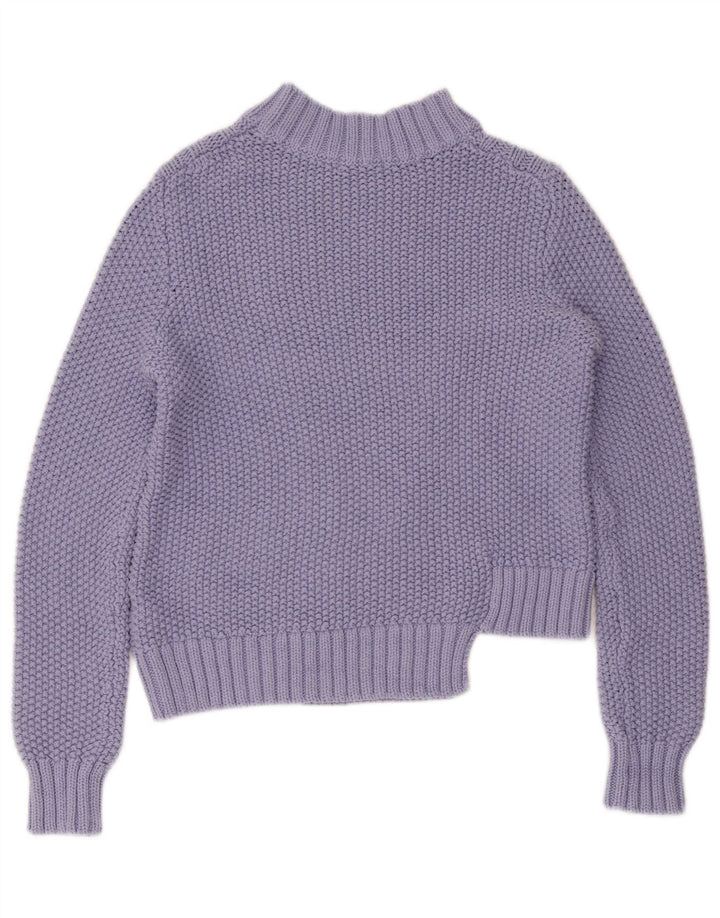 Marks & Spencer Womens Turtle Neck Jumper Sweater UK 10 Small Purple