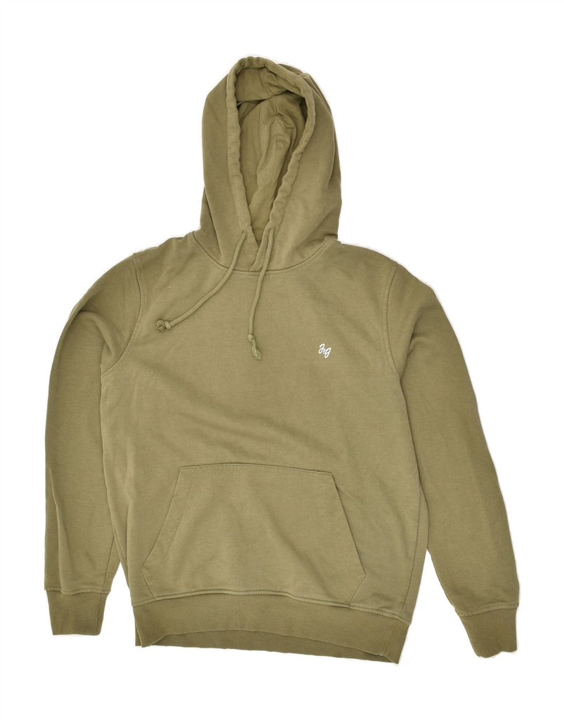 JACK & JONES Mens Hoodie Jumper Medium Khaki Cotton | Vintage Jack & Jones | Thrift | Second-Hand Jack & Jones | Used Clothing | Messina Hembry 