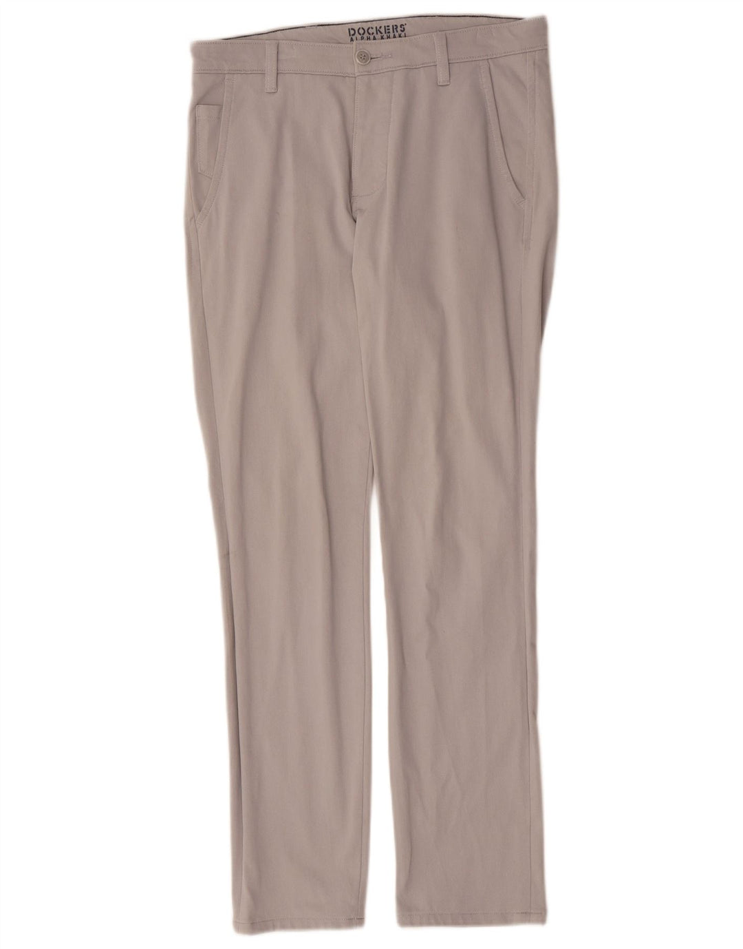 Dockers Mens Slim Chino Trousers W29 L32 Grey Cotton