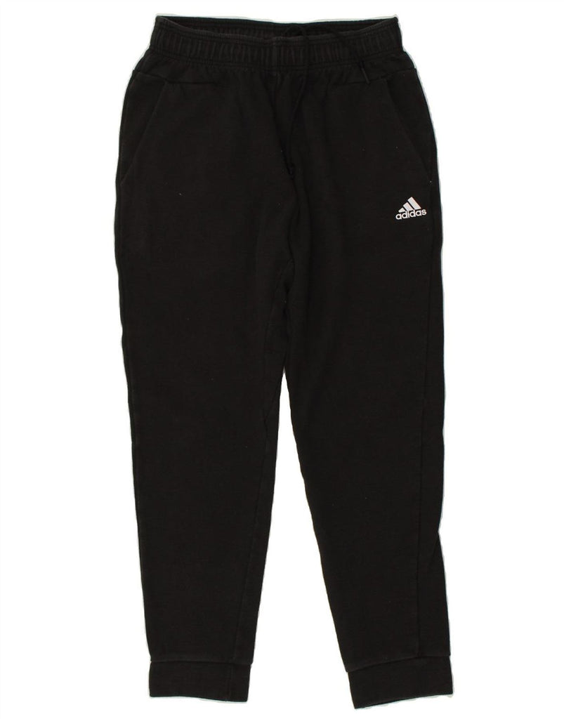 ADIDAS Mens Tracksuit Trousers Medium Black Cotton | Vintage Adidas | Thrift | Second-Hand Adidas | Used Clothing | Messina Hembry 