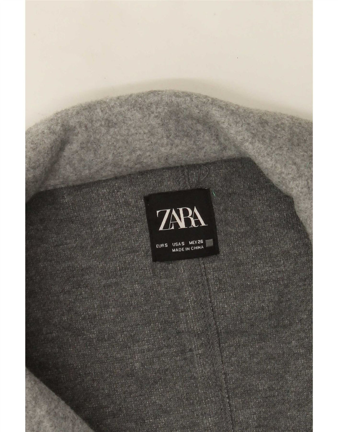 Zara Womens Open Overcoat UK 10 Small Grey