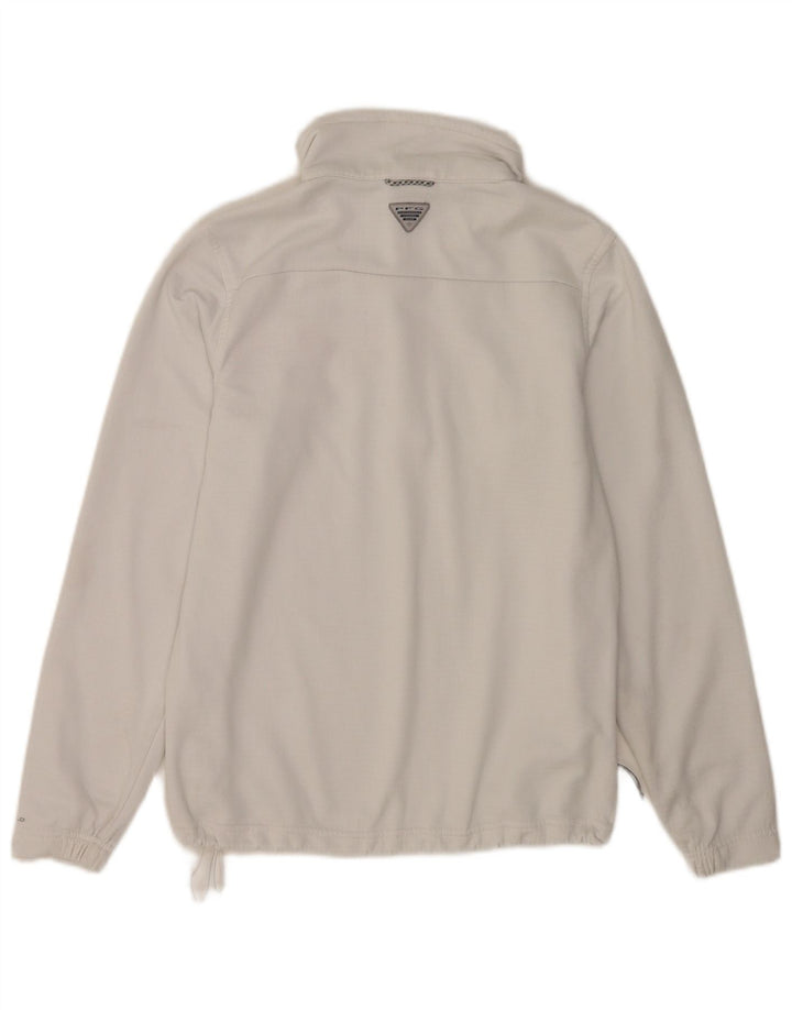 Columbia Mens Zip Neck Sweatshirt Jumper Small Grey Colourblock Polyester