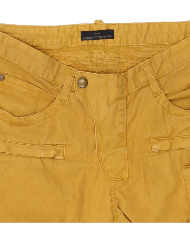 DANIELE ALESSANDRINI Mens Straight Jeans W32 L30  Yellow | Vintage Daniele Alessandrini | Thrift | Second-Hand Daniele Alessandrini | Used Clothing | Messina Hembry 