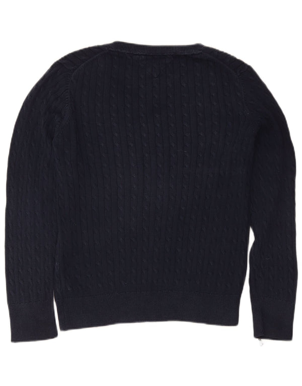 Tommy Hilfiger Womens V-Neck Jumper Sweater UK 18 XL Navy Blue