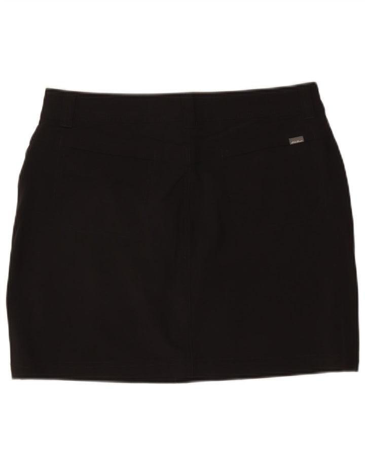 EDDIE BAUER Womens Mini Skirt US 8 Medium W30 Black Polyester