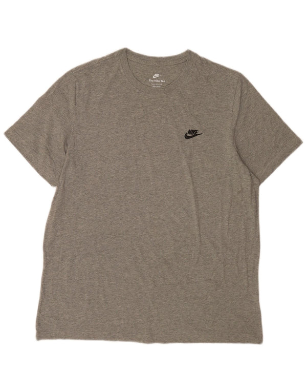 Nike Mens T-Shirt Top XL Grey Flecked Cotton