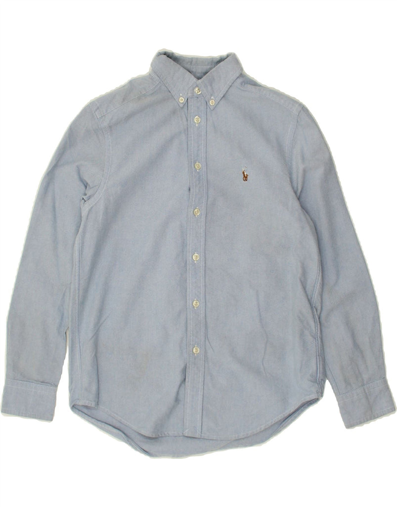 RALPH LAUREN Boys Shirt 10-11 Years Medium Blue Cotton Vintage Ralph Lauren and Second-Hand Ralph Lauren from Messina Hembry 