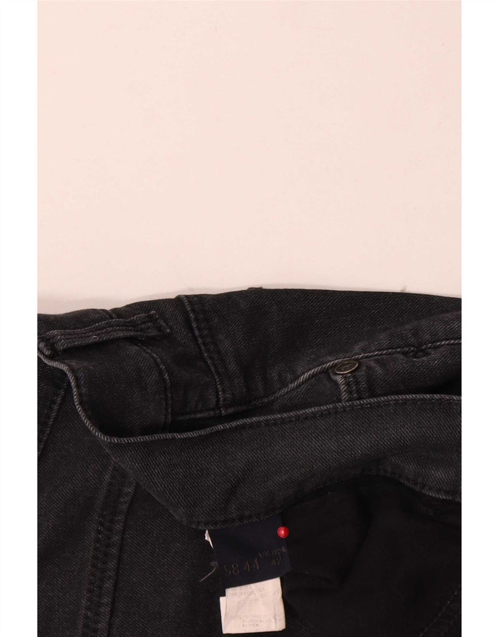 Trussardi Mens Slim Jeans W42 L35 Black Cotton