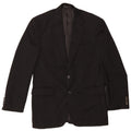 Chaps Mens 2 Button Blazer Jacket UK 38 Medium Black Wool