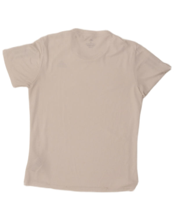 ADIDAS Mens Climacool T-Shirt Top Small Off White Polyester