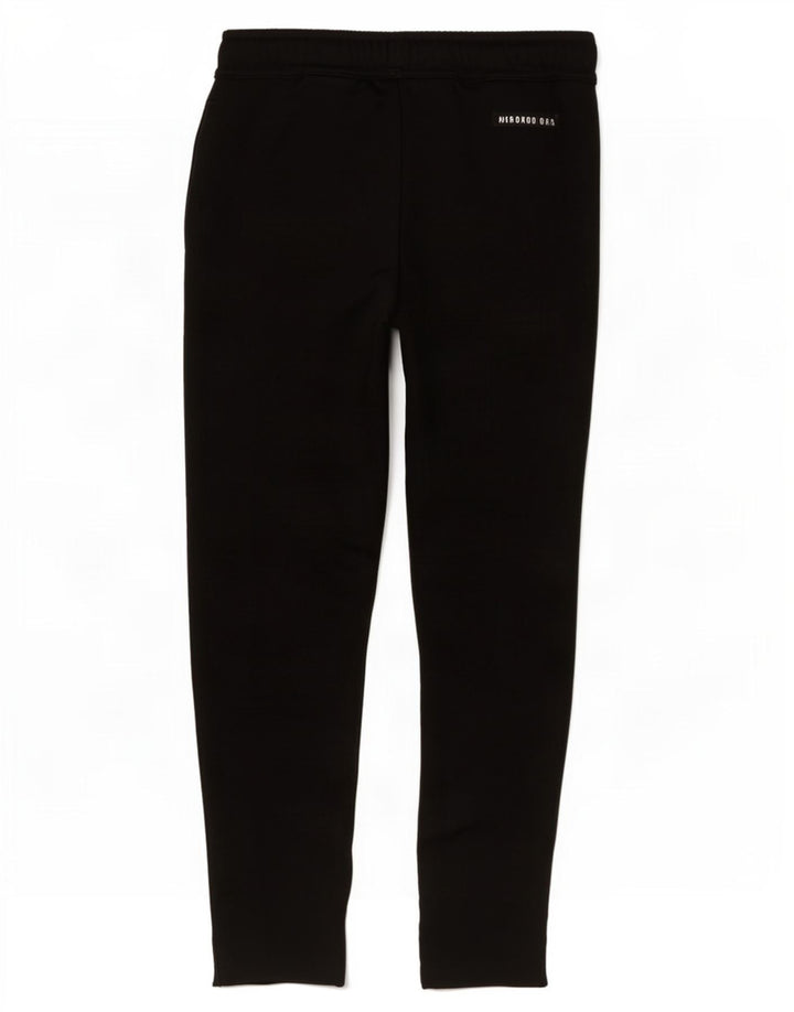 Adidas Boys Tracksuit Trousers 7-8 Years Black Polyester
