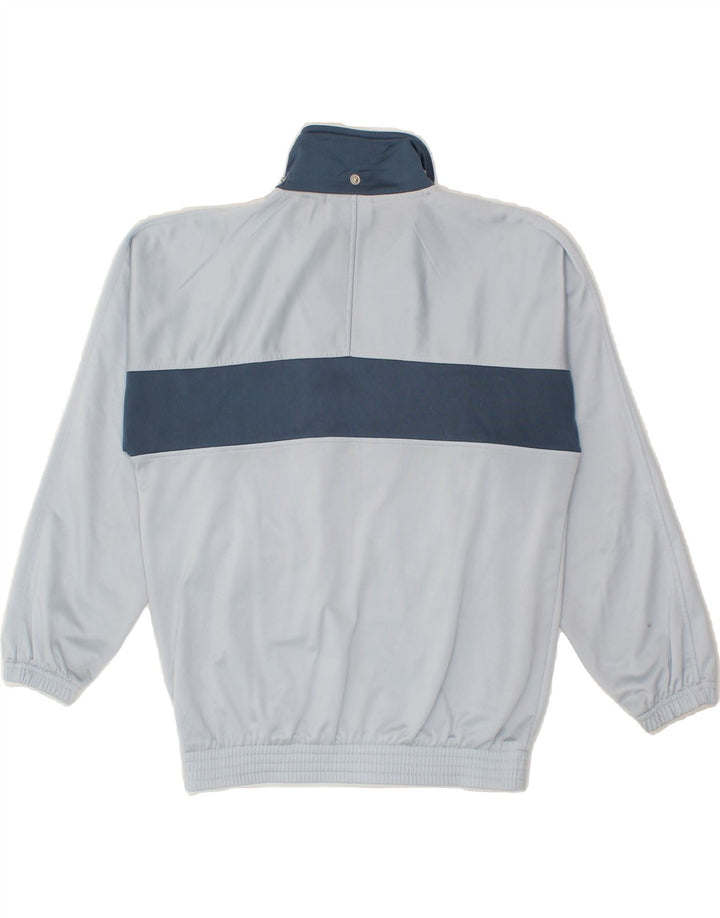 ASICS Womens Tracksuit Top Jacket UK 12 Medium Blue Colourblock Polyester Vintage Asics and Second-Hand Asics from Messina Hembry 