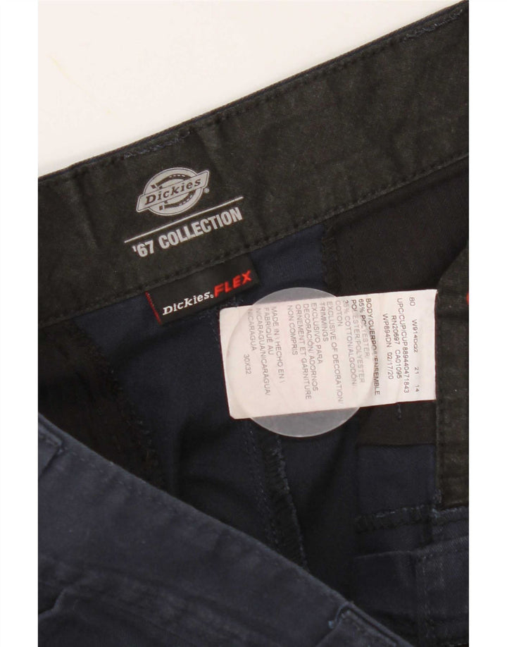 Dickies Mens Straight Chino Trousers W30 L32 Navy Blue Polyester