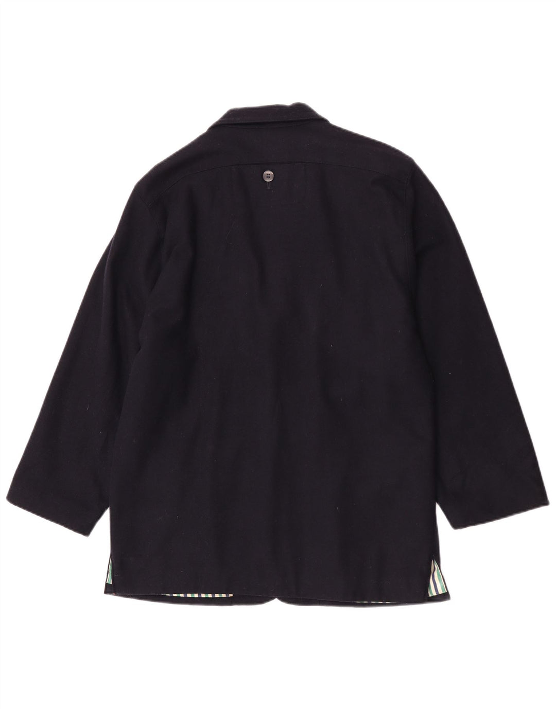 Vintage Womens 3 Button Blazer Jacket UK 16 Large Navy Blue