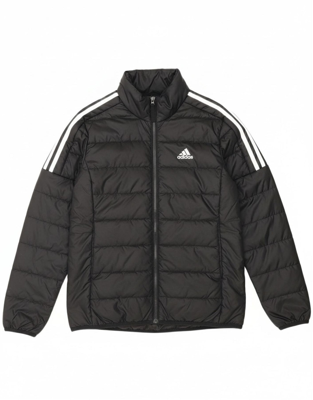 ADIDAS Womens Padded Jacket UK 10 Small Black Polyester