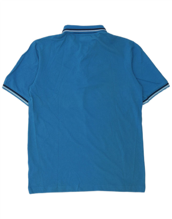 Kappa Mens Polo Shirt Large Blue Cotton