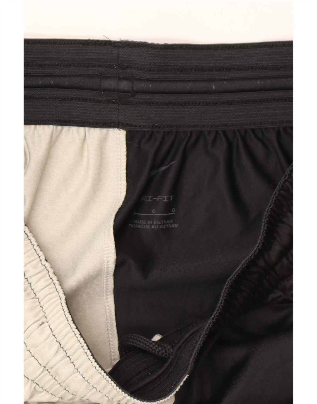 Nike Mens Dri Fit Graphic Sport Shorts Large Black Colourblock Polyester