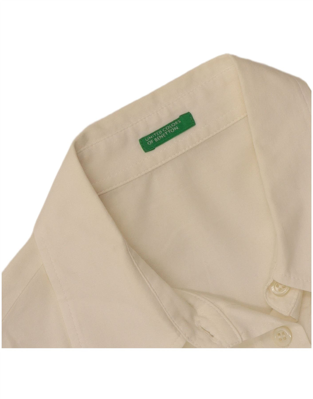 Benetton Womens Shirt UK 12 Medium White
