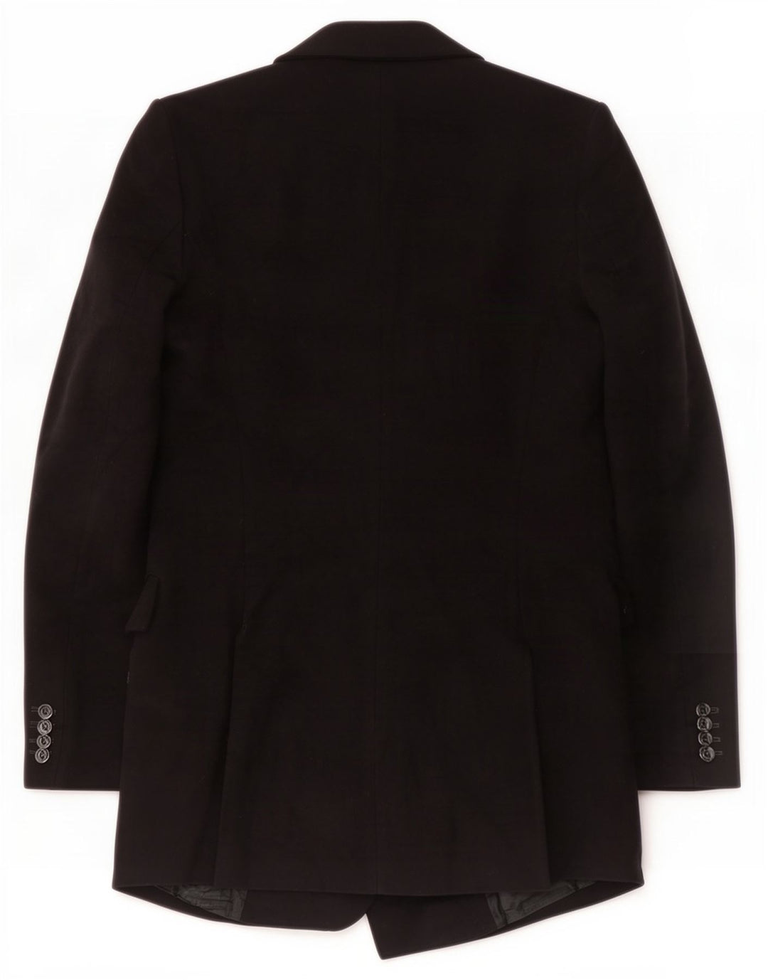 Zara Womens Double Breasted Blazer Jacket UK 12 Medium Black