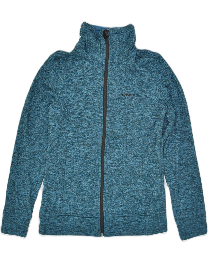 O'NEILL Womens Fleece Jacket UK 10 Small Turquoise Flecked Polyester | Vintage O'Neill | Thrift | Second-Hand O'Neill | Used Clothing | Messina Hembry 