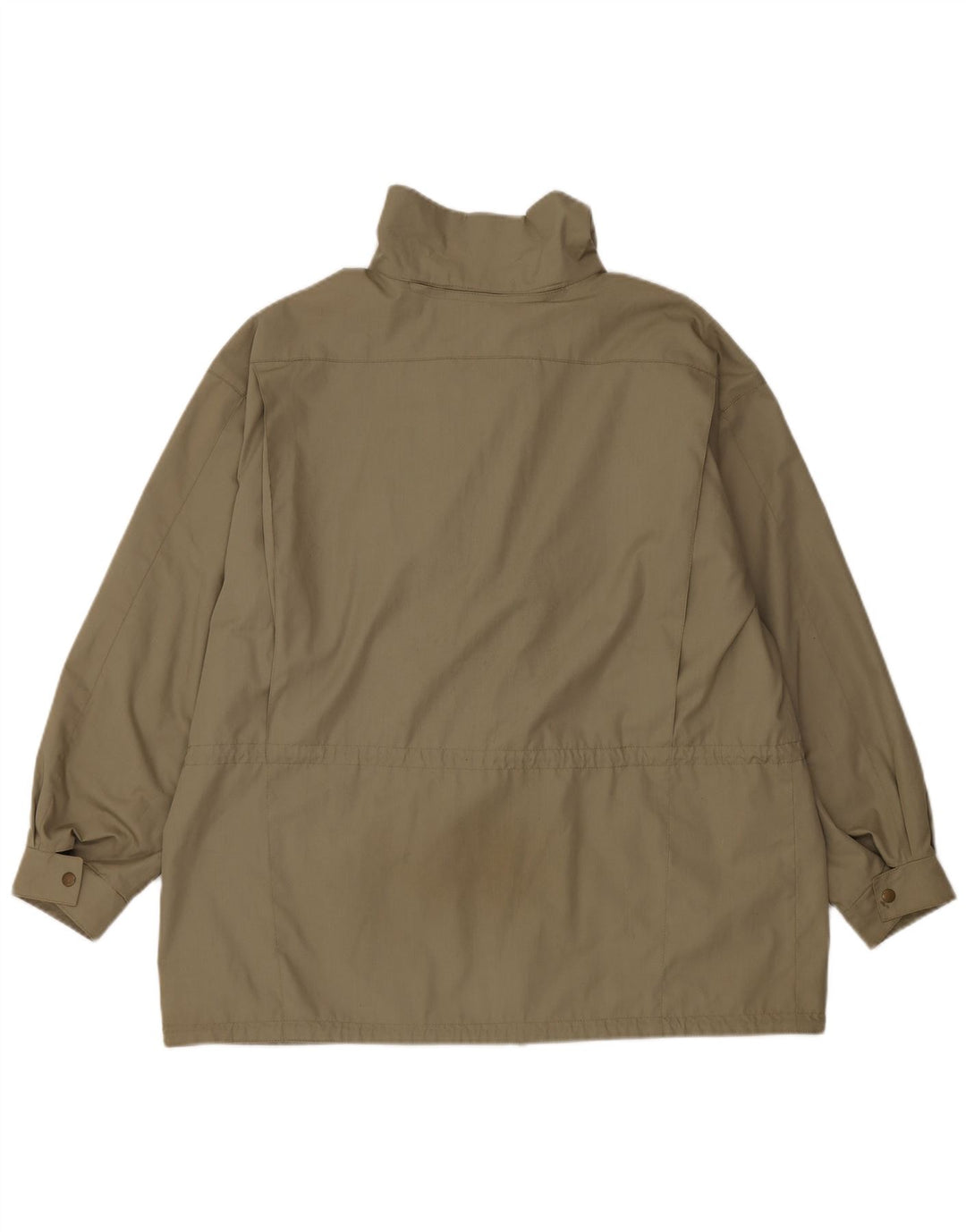 Diolen Womens Loose Fit Hooded Rain Jacket EU 48 2XL Khaki Polyester