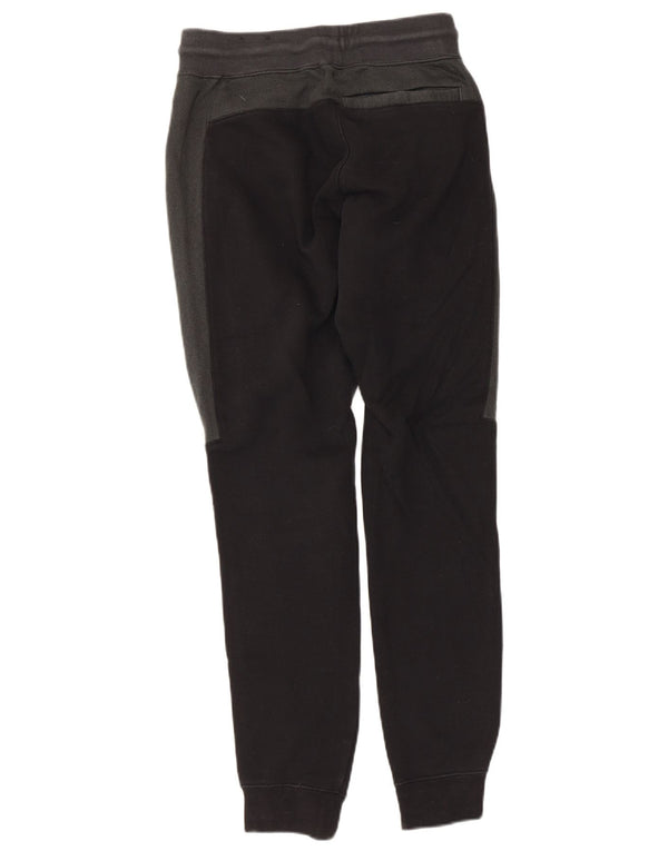 Nike Mens Tracksuit Trousers Joggers Small  Black Colourblock Cotton