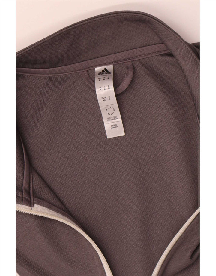 Adidas Mens Aeroready Tracksuit Top Jacket Medium Grey Polyester