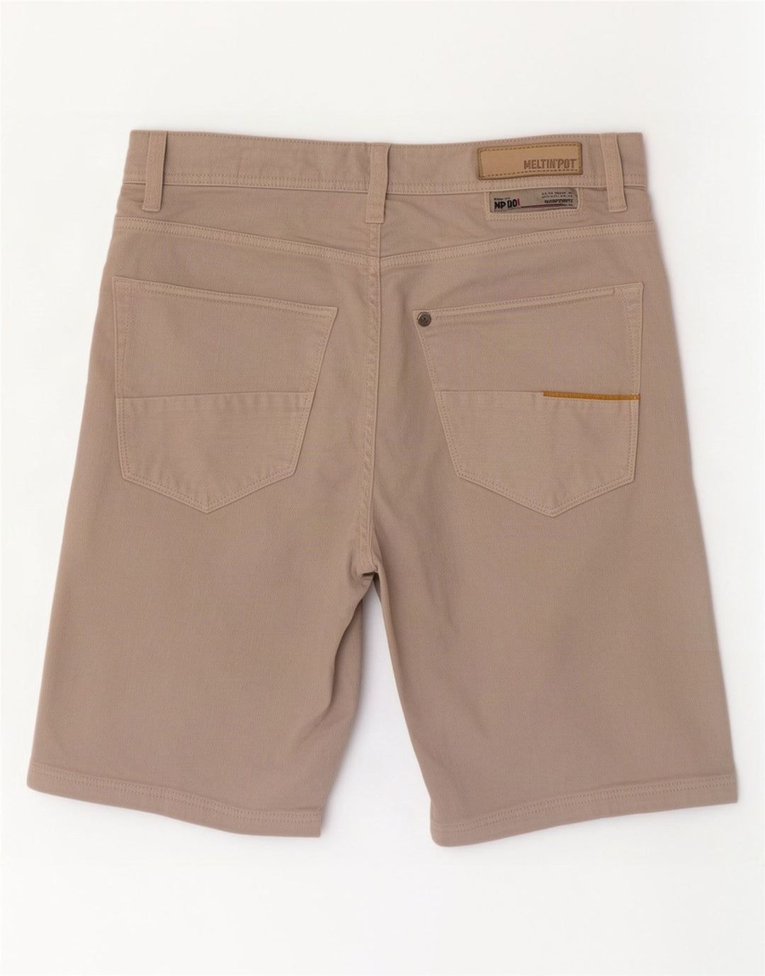 Meltin' Pot Womens Casual Shorts W32 Large Beige Cotton