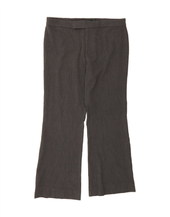 RALPH LAUREN Womens Bootcut Suit Trousers US 12 Large W35 L29 Grey Vintage Ralph Lauren and Second-Hand Ralph Lauren from Messina Hembry 