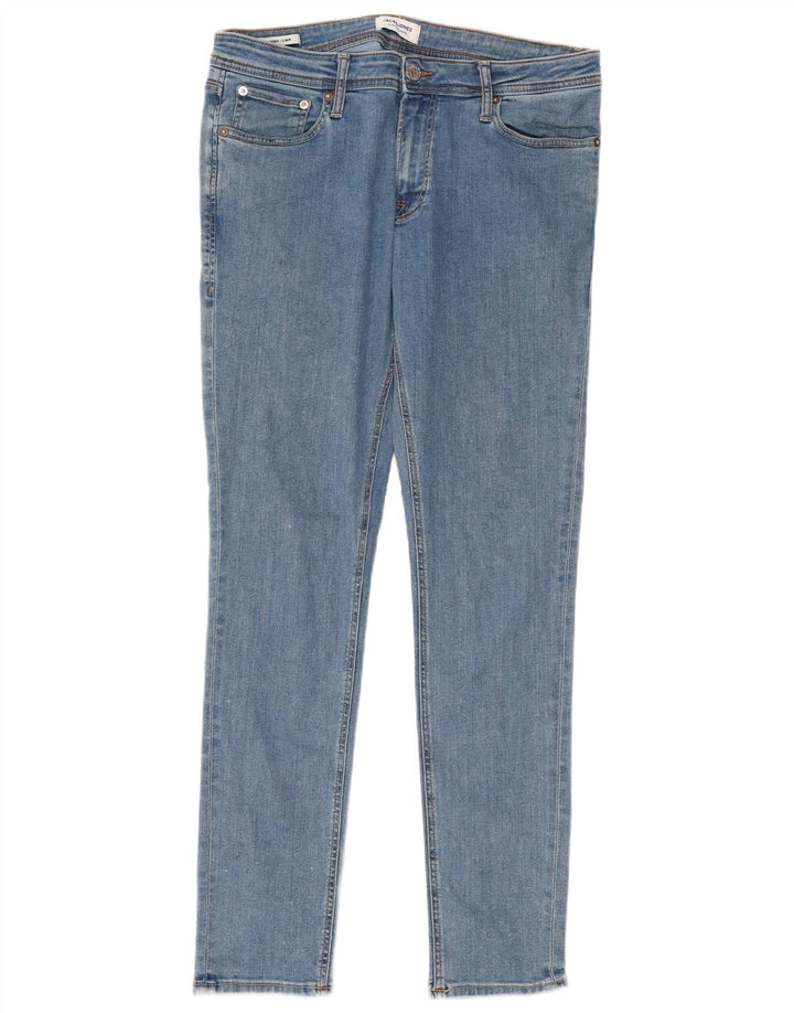 JACK & JONES Mens Liam Skinny Jeans W34 L32 Blue