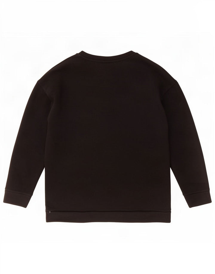Zara Womens Graphic Sweatshirt Jumper UK 10 Small Black