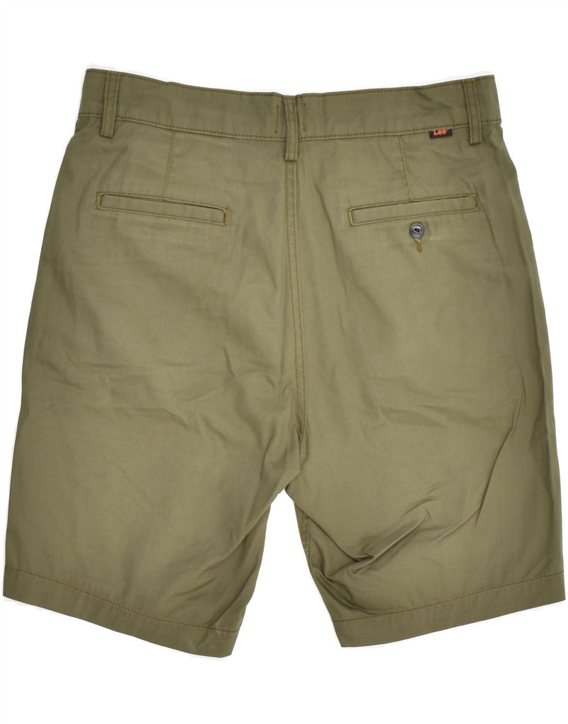 LEE Mens Slim Chino Shorts W30 Medium Khaki Cotton | Vintage Lee | Thrift | Second-Hand Lee | Used Clothing | Messina Hembry 