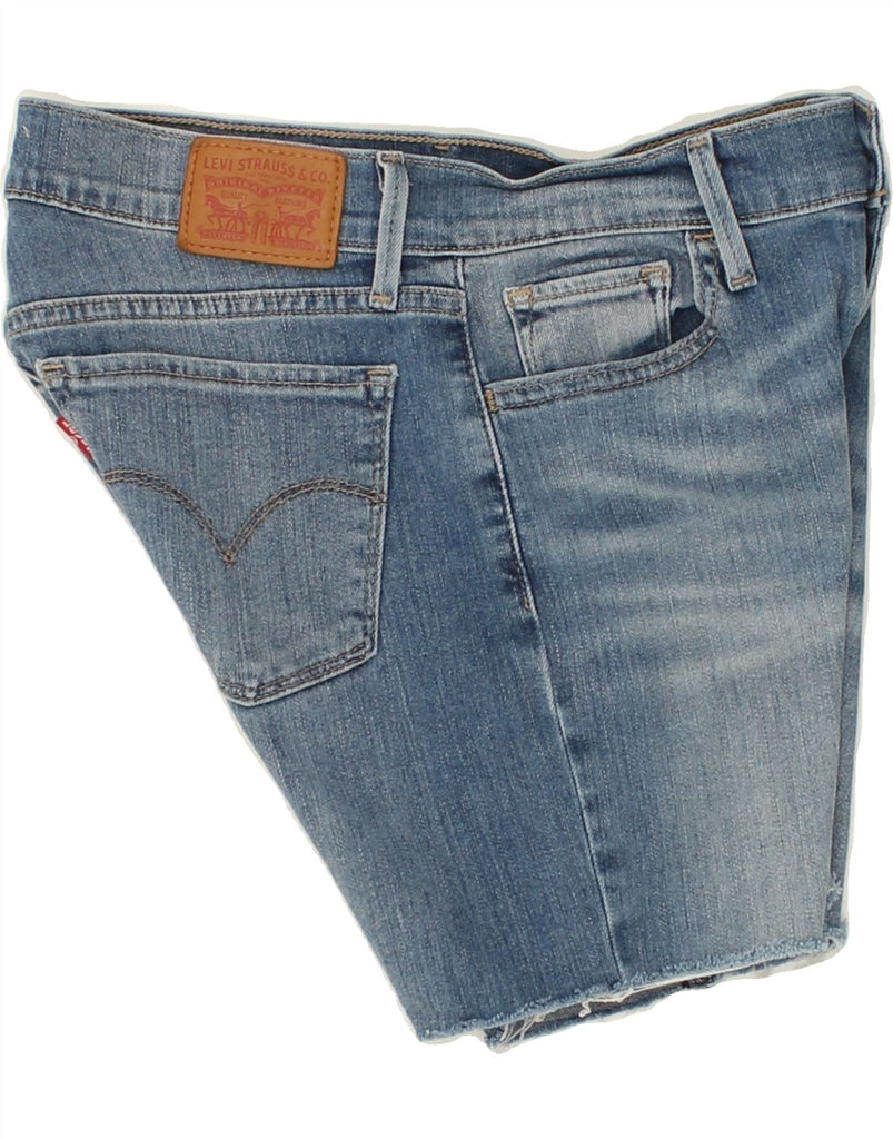 LEVI'S Womens 710 Skinny Denim Shorts W28 Medium Blue Cotton | Vintage Levi's | Thrift | Second-Hand Levi's | Used Clothing | Messina Hembry 