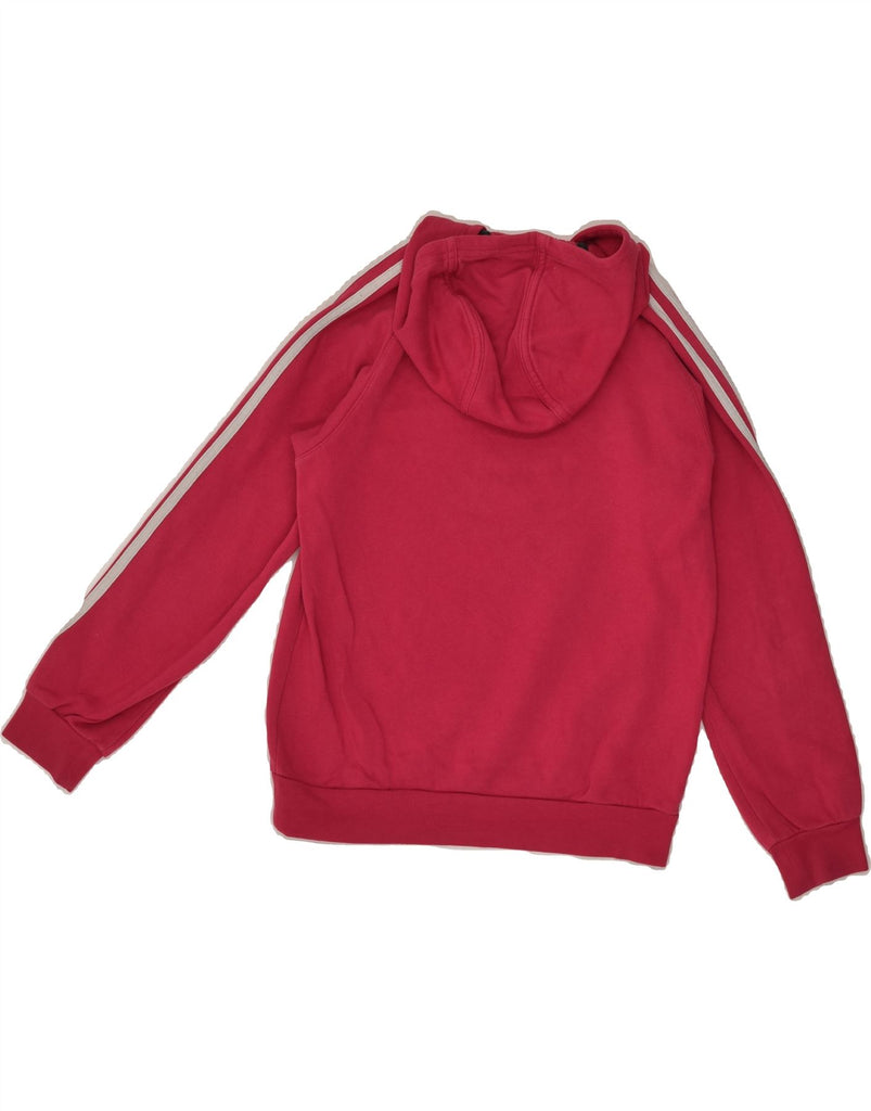 ADIDAS Girls Hoodie Jumper 9-10 Years Pink Cotton | Vintage Adidas | Thrift | Second-Hand Adidas | Used Clothing | Messina Hembry 