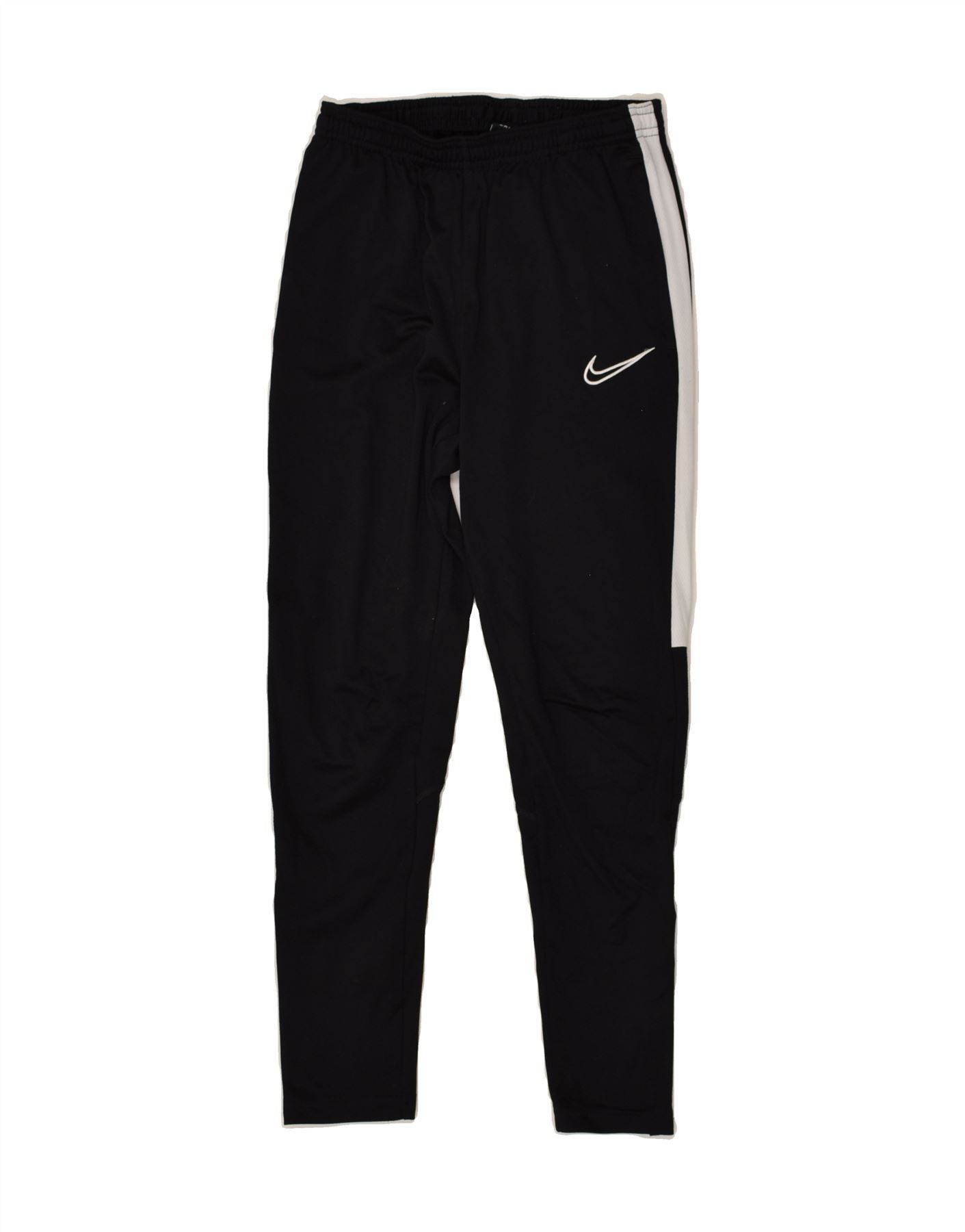 NIKE Girls Dri Fit Tracksuit Trousers 10 11 Years Large Black Polyester Vintage Second Hand Clothing Online Messina Hembry