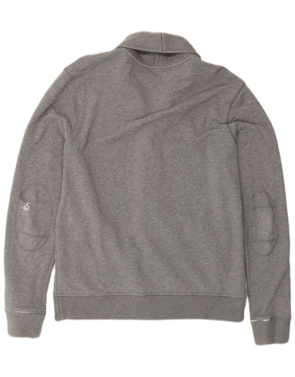 Tommy Hilfiger Mens Graphic Cardigan Sweater Large Grey Cotton