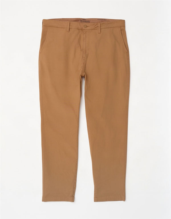 Levi's Mens Standard Tapered Chino Trousers W38 L32 Khaki Cotton