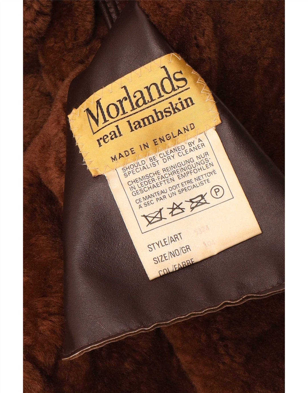 Morlands Womens Oversized Shearling Coat UK 16 Large Brown Sheepskin
