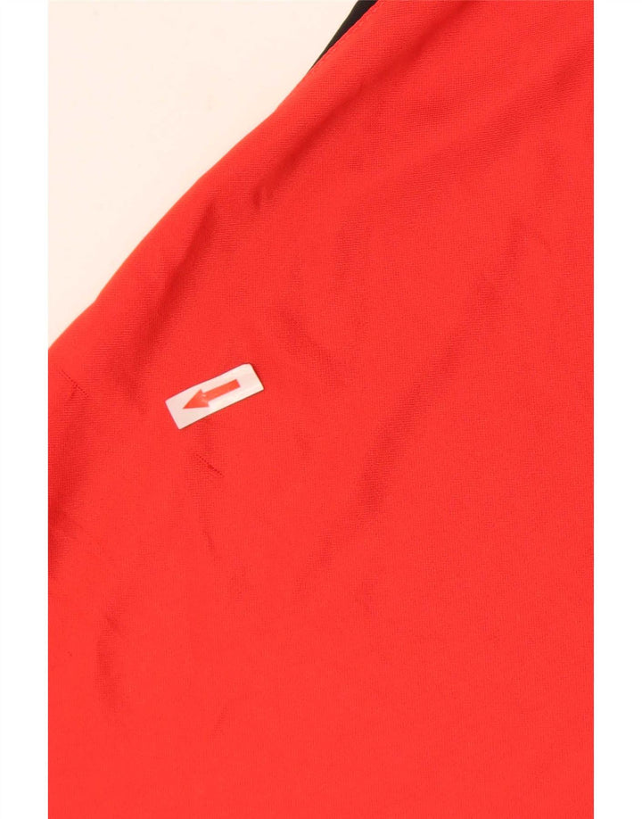 Nike Mens Dri Fit Polo Shirt Medium Red Colourblock Polyester
