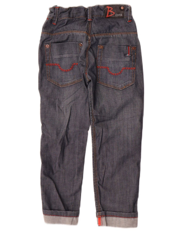Ted Baker Boys Straight Jeans 4-5 Years W20 L18 Navy Blue Cotton