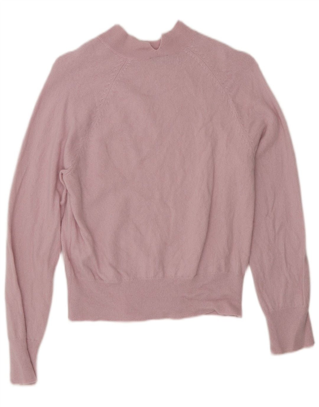 Jigsaw Womens Turtle Neck Jumper Sweater UK 10 Small Pink Wool